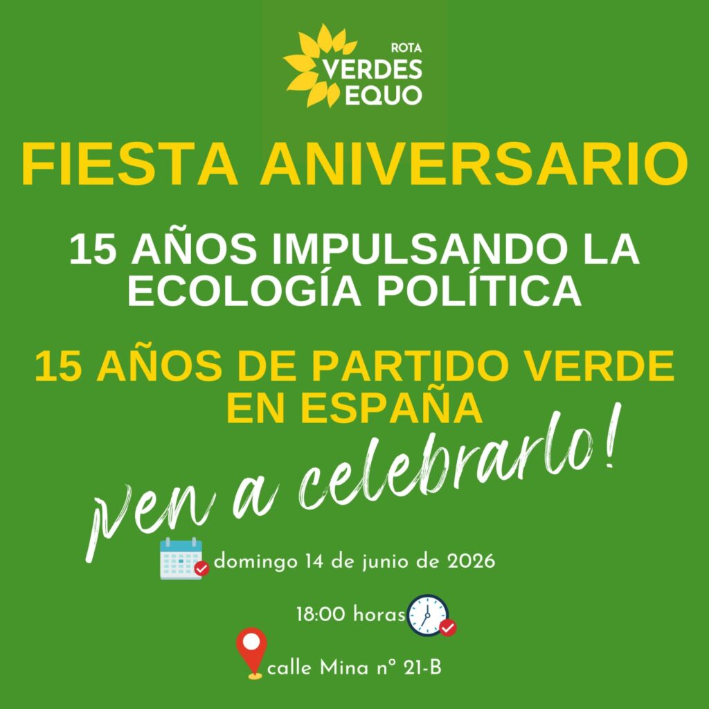 15º aniversario de Verdes Equo Verdes Equo Andalucía