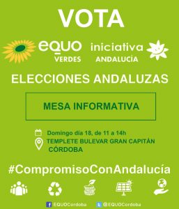 Domingo 18: Actos Campaña Elecciones Autonómicas Domingo 18: Actos Campaña Elecciones Autonómicas Verdes Equo Andalucía