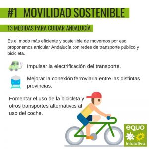 EQUO Verdes-Iniciativa Andalucía reivindica sobre ruedas un modelo de movilidad alternativo EQUO Verdes-Iniciativa Andalucía reivindica sobre ruedas un modelo de movilidad alternativo Verdes Equo Andalucía