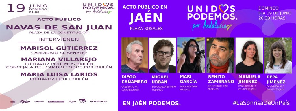 19 de Junio. Actos de campaña en Jaén Verdes Equo Andalucía