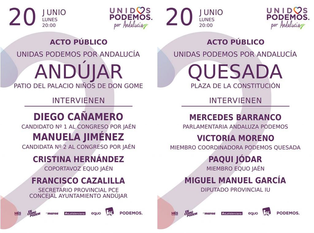 20 de Junio. Entramos en la última semana de campaña Verdes Equo Andalucía