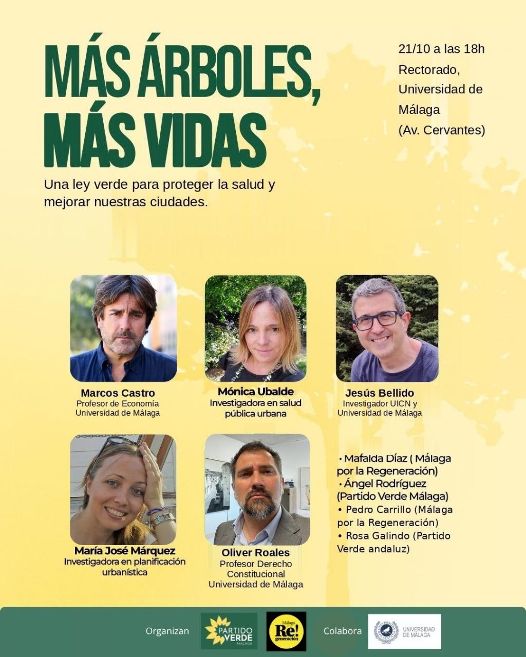 ¡Más árboles, más vidas! ¡Más árboles, más vidas! Verdes Equo Andalucía
