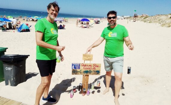 Verdes EQUO Rota retoma la campaña "Orillas sin Colillas" tras dos años de pandemia Verdes Equo Andalucía