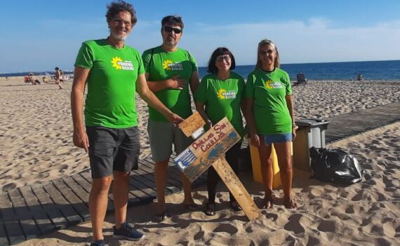 Verdes EQUO Rota pone fin a la campaña "Orillas sin Colillas" Verdes Equo Andalucía
