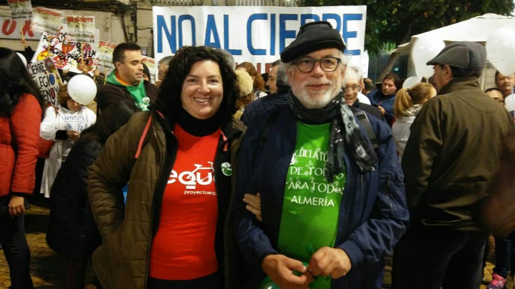 Emilia Cruz Oliver y Manuel Pérez Sola encabezan la candidatura de EQUO Verdes-INICIATIVA Andalucía por la provincia de Almería. Verdes Equo Andalucía