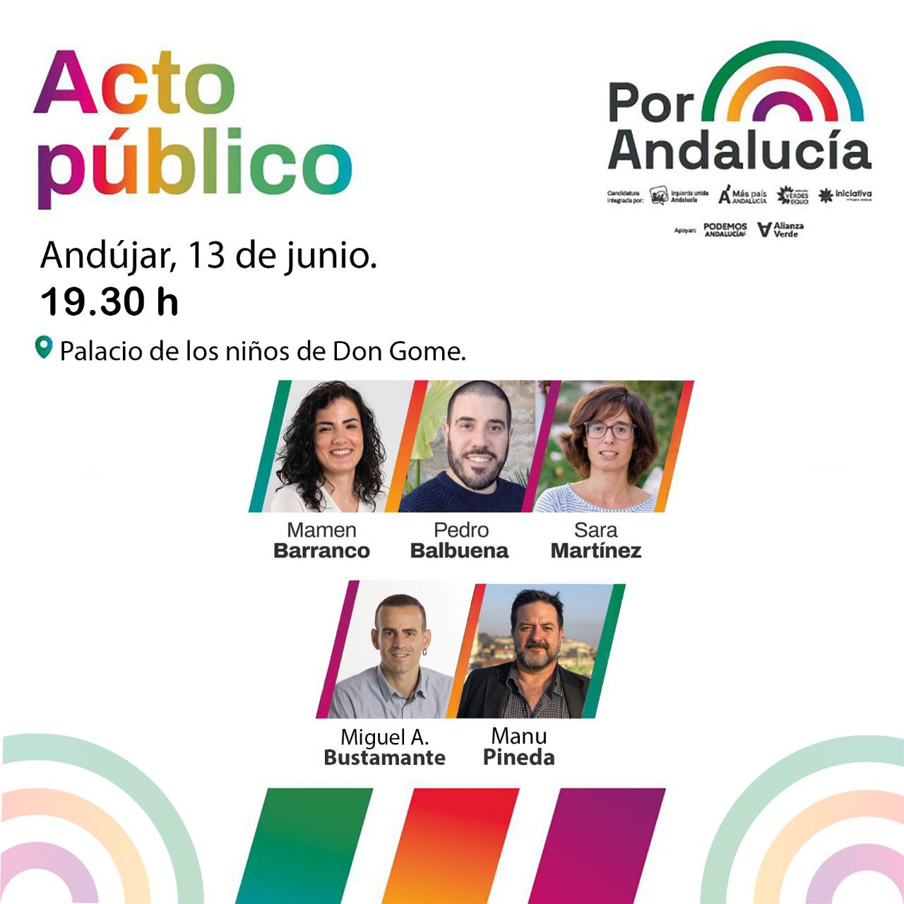 Acto público de campaña. Andaluzas 2022 Acto público de campaña. Andaluzas 2022 Verdes Equo Andalucía