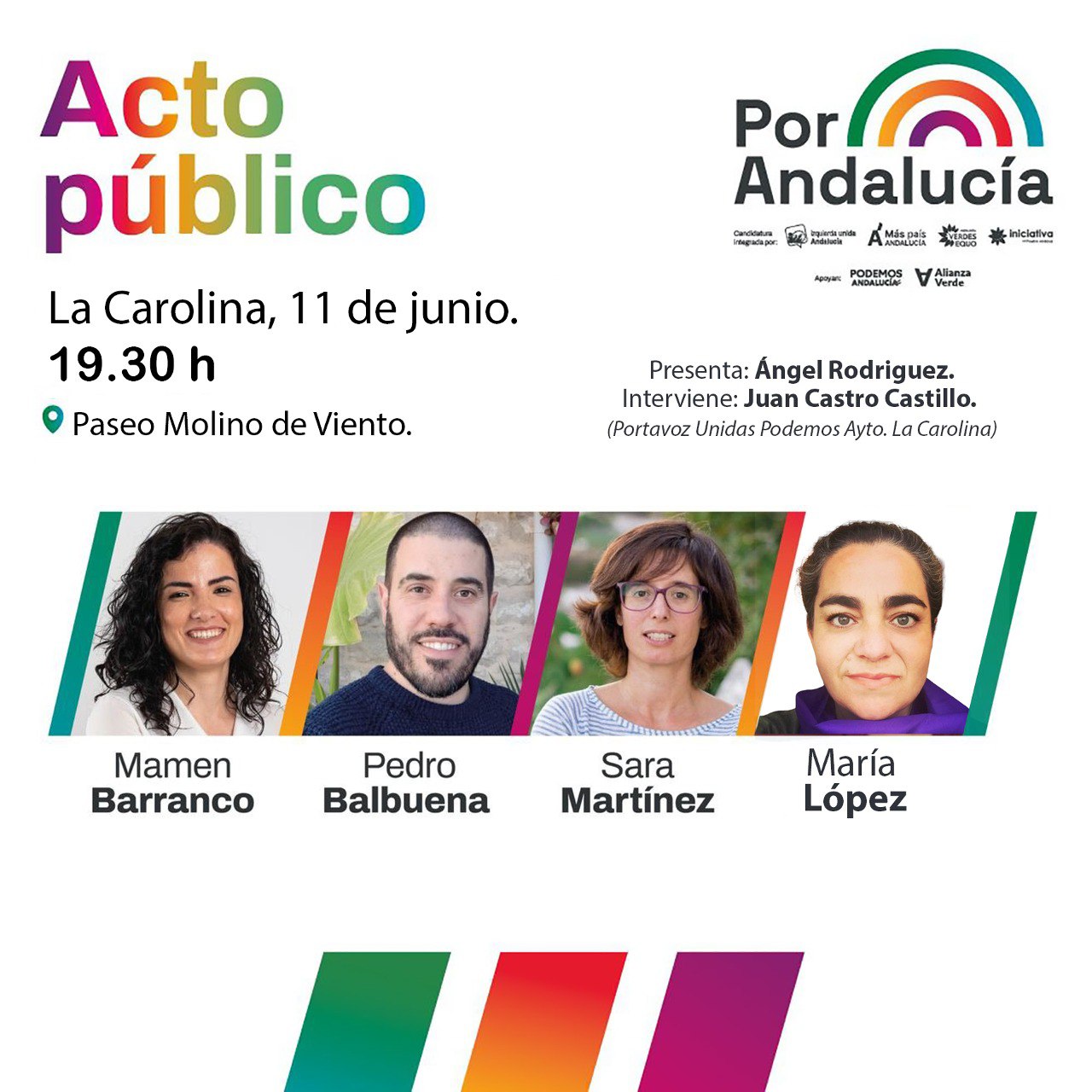 Acto público de campaña. Andaluzas 2022 Acto público de campaña. Andaluzas 2022 Verdes Equo Andalucía