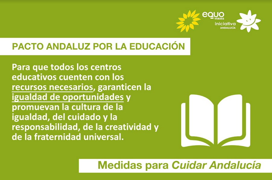 EQUO Verdes – INICIATIVA Andalucía defiende el blindaje del 7% del PIB en Educación Verdes Equo Andalucía
