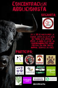 EQUO pide la abolición de la tauromaquia en las concentraciones de Córdoba y Madrid Verdes Equo Andalucía