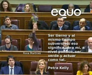 Rosa Martínez, homenajeó a Petra Kelly Verdes Equo Andalucía