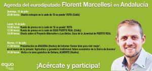 Florent Marcellesi presenta en Andalucía el informe "Comer bien para vivir mejor" Verdes Equo Andalucía