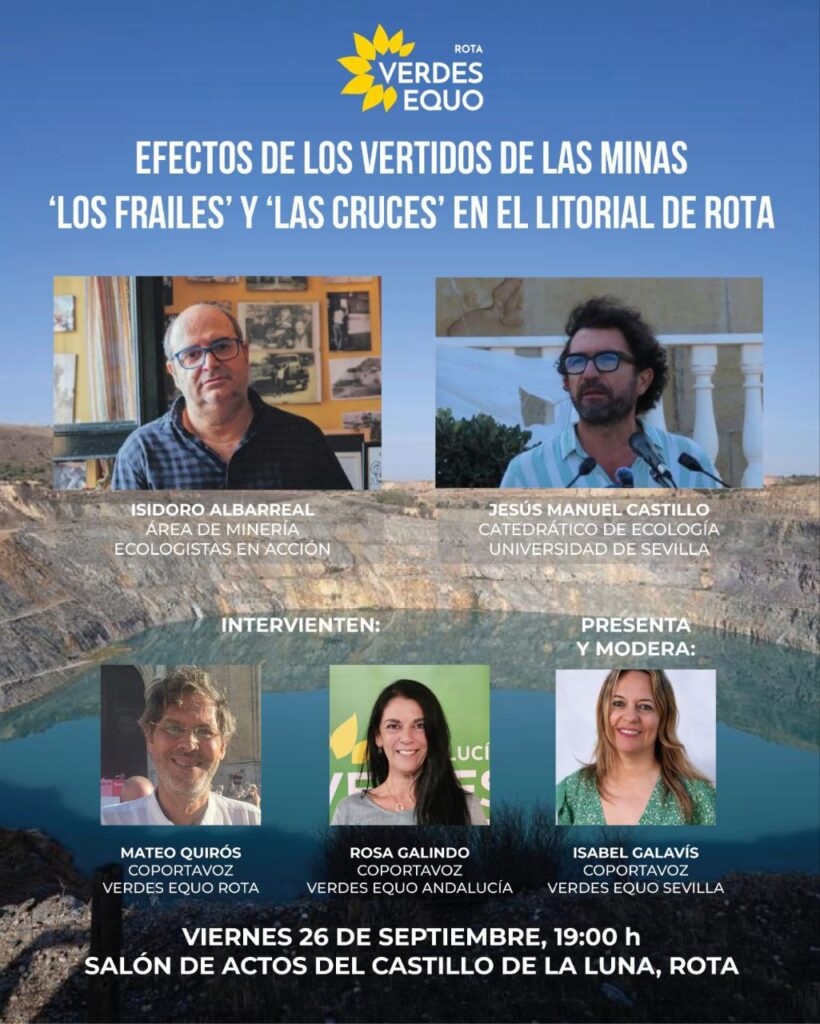 ¿Cómo afectan los vertidos mineros del Guadalquivir en Rota? ¿Cómo afectan los vertidos mineros del Guadalquivir en Rota? Verdes Equo Andalucía