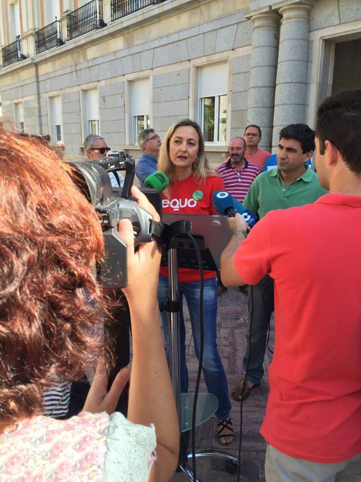 Reyes Montiel, candidata de EQUO al Parlamento Europeo, participa en Málaga en un acto en defensa de un Sáhara libre e independiente Verdes Equo Andalucía