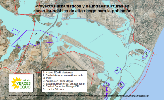 ZONA INUNDABLE EN BAJO GUADALHORCE: RECLAMAMOS LA PARALIZACIÓN DE 6 MEGAPROYECTOS CONSTRUCTIVOS ZONA INUNDABLE EN BAJO GUADALHORCE: RECLAMAMOS LA PARALIZACIÓN DE 6 MEGAPROYECTOS CONSTRUCTIVOS Verdes Equo Andalucía