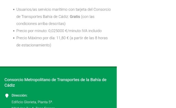El parking del muelle vuelve a ser gratuito para usuarios del catamarán Verdes Equo Andalucía