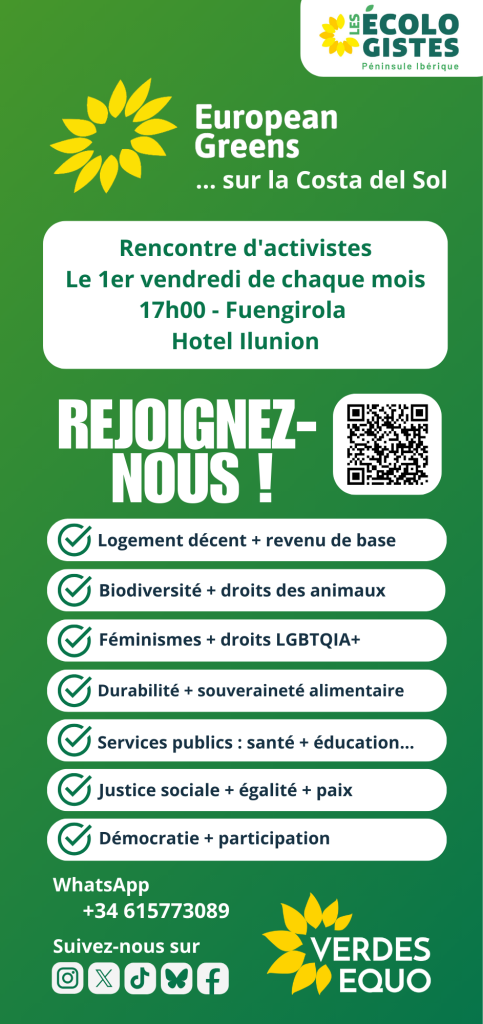 Le 20 mars, journée de la Francophonie. ¿Conoces personas francófonas y ecologistas ? Verdes Equo Andalucía