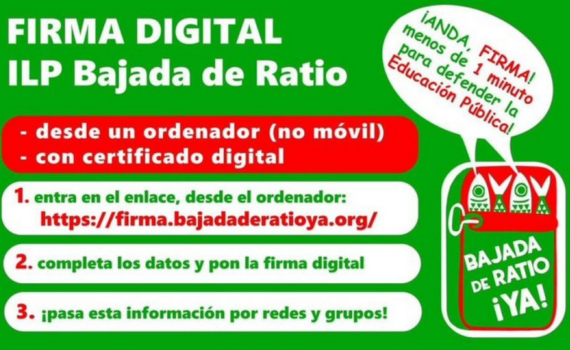 Verdes EQUO pide que se prorrogue el plazo para la ILP de bajada de ratio educativa. Verdes EQUO pide que se prorrogue el plazo para la ILP de bajada de ratio educativa. Verdes Equo Andalucía