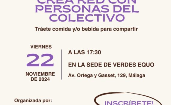 Merienda LGTBIQA+ / Creando redes y espacios seguros Merienda LGTBIQA+ / Creando redes y espacios seguros Verdes Equo Andalucía