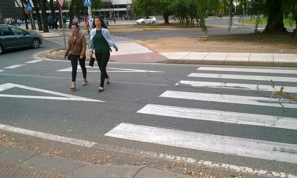 Foto de mal paso para peatones