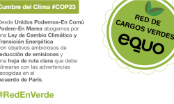 Comienza la #COP23: Exigimos urgentemente una Ley de Cambio Climático Verdes Equo Andalucía