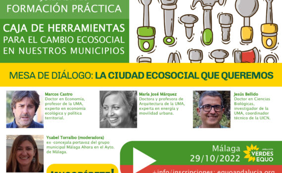 Más detalles de la Jornada "Caja de Herramientas para el Cambio Ecosocial" Verdes Equo Andalucía