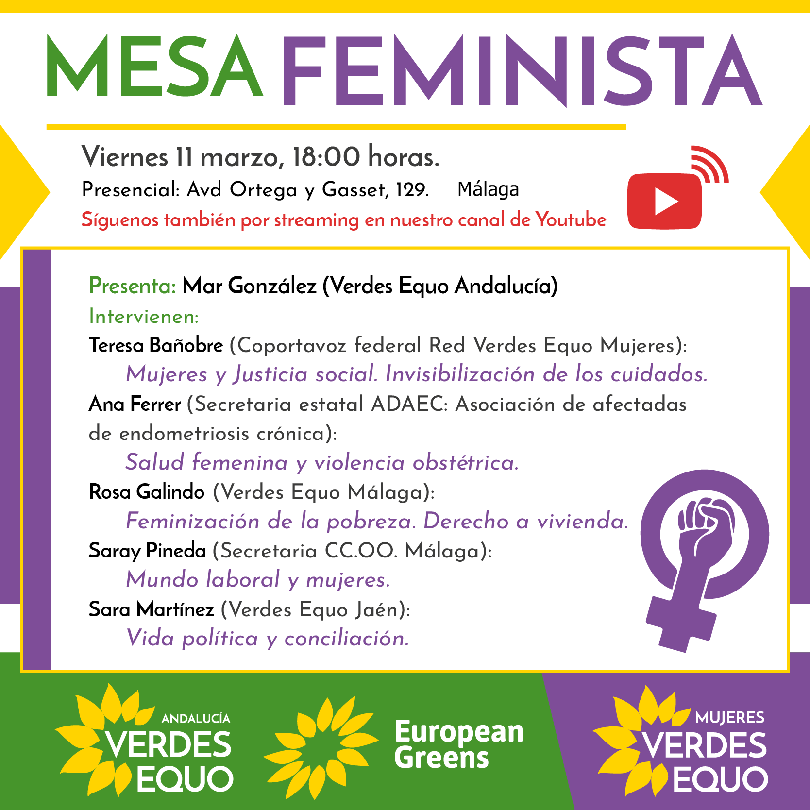 Mesa Feminista Mesa Feminista Verdes Equo Andalucía