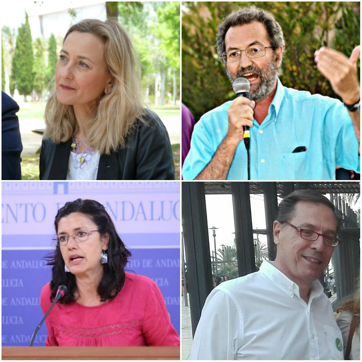 Dos mujeres y dos hombres se presentan a encabezar la candidatura de EQUO para las elecciones andaluzas Verdes Equo Andalucía