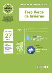 EQUO reclama a los Ayuntamientos medidas valientes y de calado para prevenir la sequía Verdes Equo Andalucía