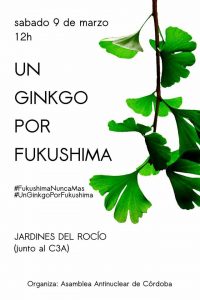 Concentración y plantación de un nuevo árbol en conmemoración del accidente nuclear de Fukushima Concentración y plantación de un nuevo árbol en conmemoración del accidente nuclear de Fukushima Verdes Equo Andalucía