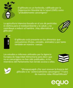 EQUO pide la prohibición definitiva del glifosato en España Verdes Equo Andalucía