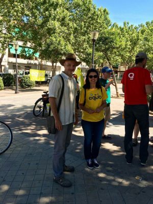 Diario de campaña (#Día10): Campaña a pedales Diario de campaña (#Día10): Campaña a pedales Verdes Equo Andalucía