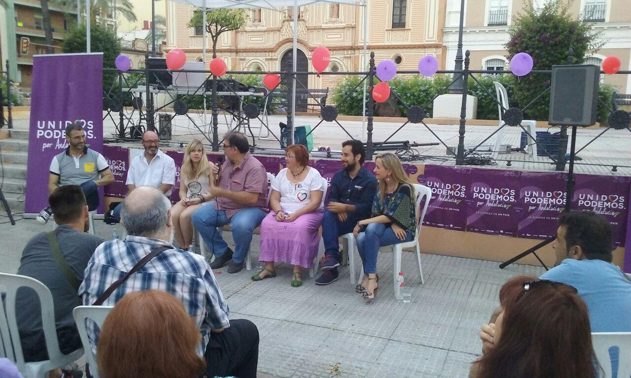 Visita a Rota de Florent Marcellesi, eurodiputado de EQUO Verdes Equo Andalucía