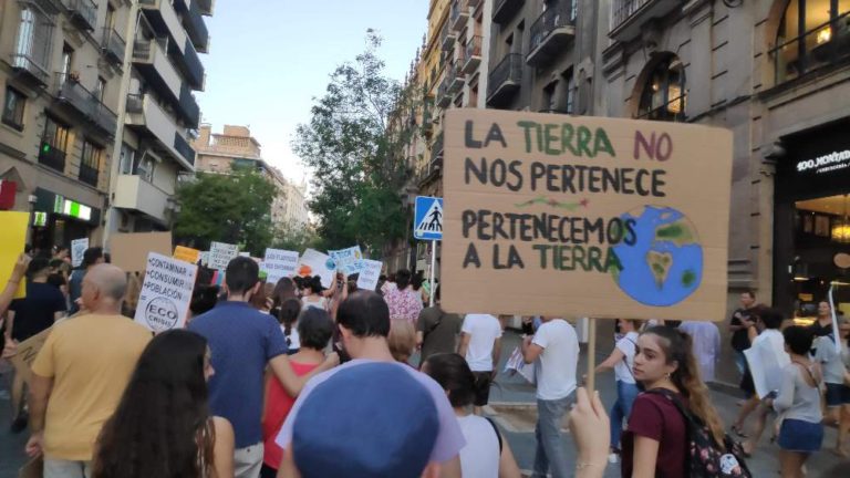 Imagen foto manifestación cambio climático en Andalucía