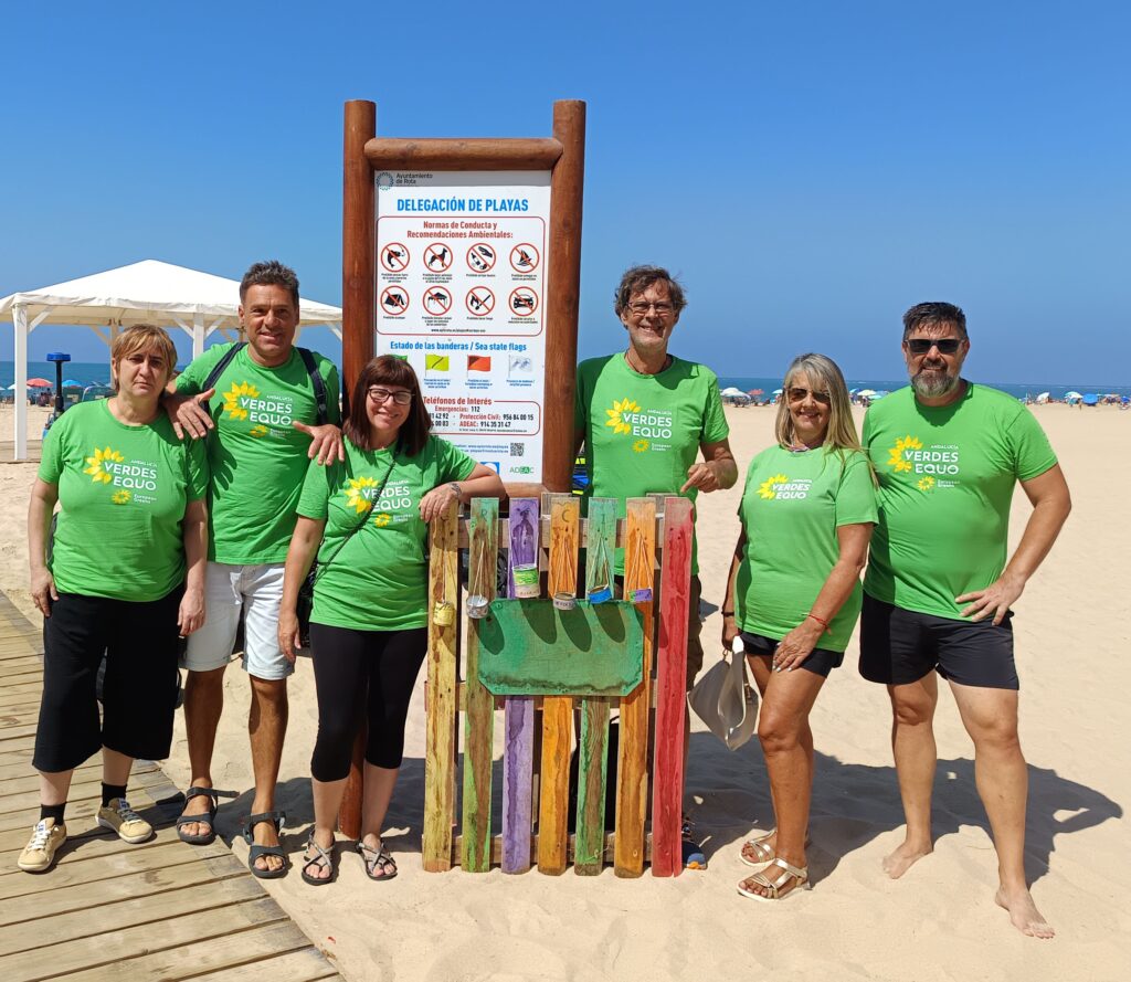 Verdes EQUO Rota inicia la quinta campaña "Orillas sin Colillas" Verdes Equo Andalucía