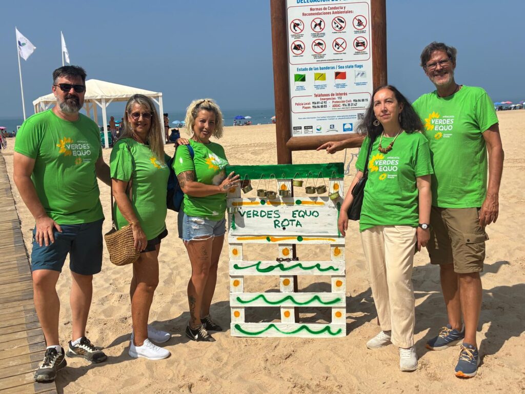 Verdes EQUO Rota inicia la sexta campaña "Orillas sin Colillas" Verdes Equo Andalucía