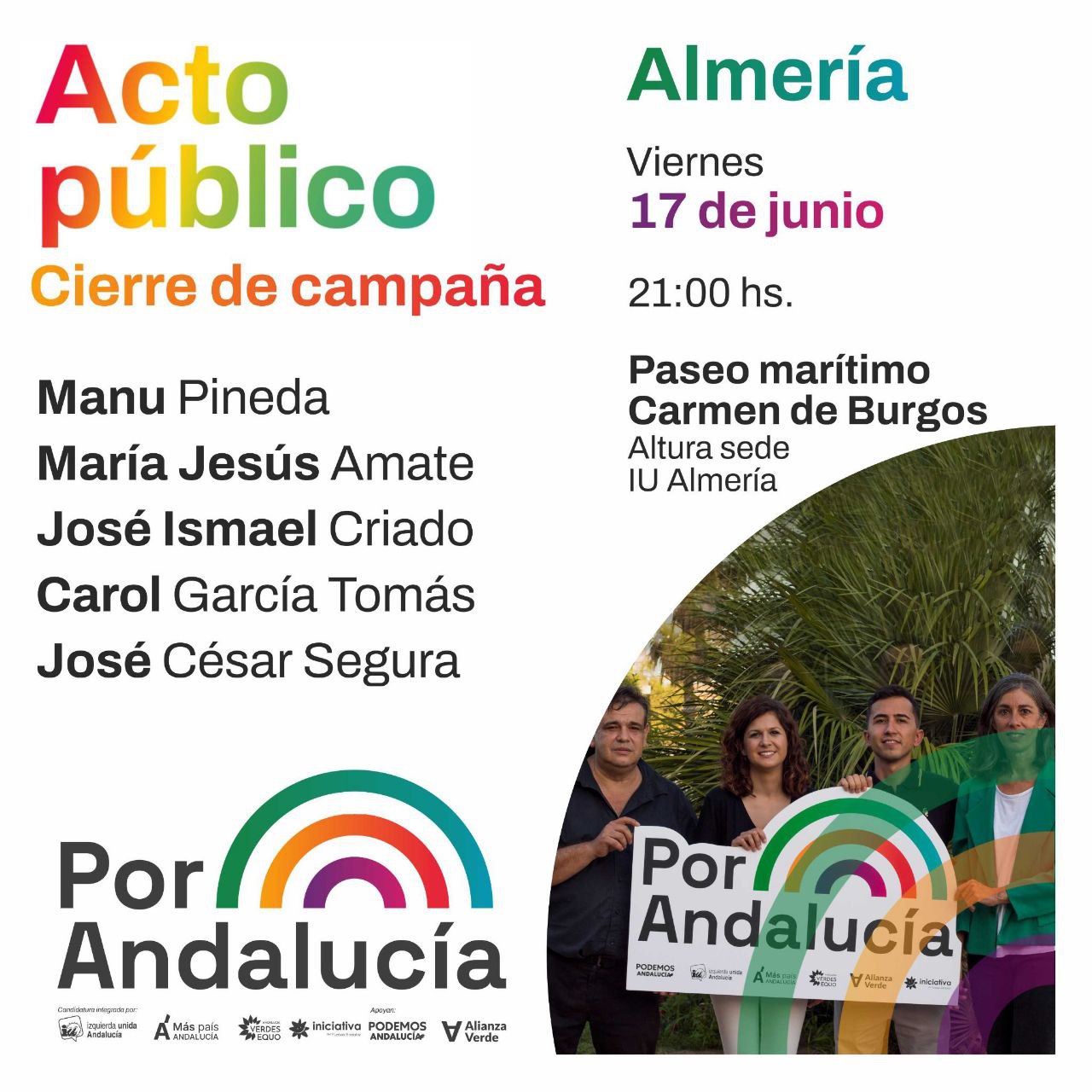 Acto público de Cierre de Campaña. Autonómicas 2022 Acto público de Cierre de Campaña. Autonómicas 2022 Verdes Equo Andalucía
