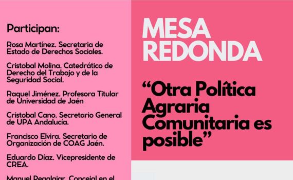 Elecciones europeas. Mesa redonda: Otra política agraria es posible Elecciones europeas. Mesa redonda: Otra política agraria es posible Verdes Equo Andalucía