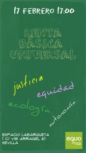 EQUO apuesta por la Renta Básica Universal como herramienta contra el paro y la precariedad Verdes Equo Andalucía