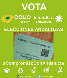 El 2D VOTA EQUO VERDES-INICIATIVA ANDALUCIA El 2D VOTA EQUO VERDES-INICIATIVA ANDALUCIA Verdes Equo Andalucía